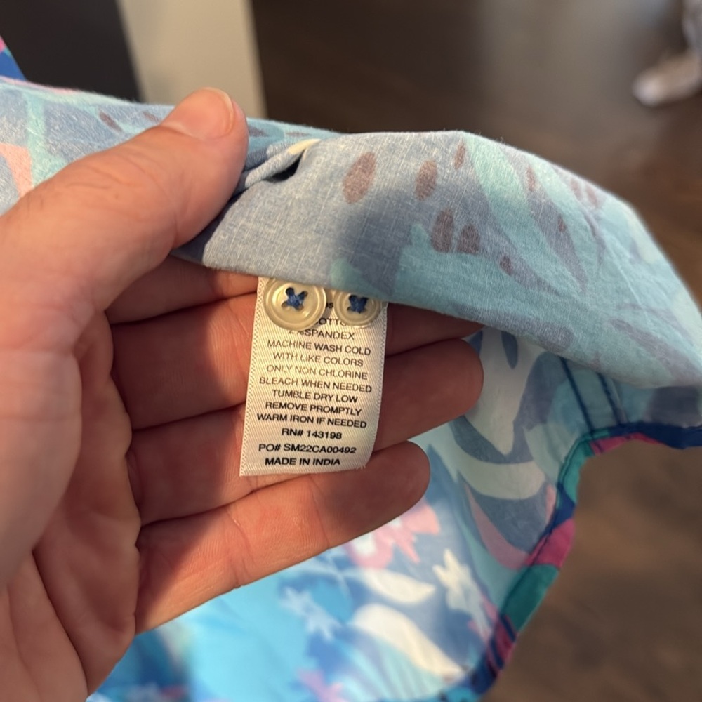 Chubbies Men's Vibrant Floral Button Down Shirt - Picture 3 of 4